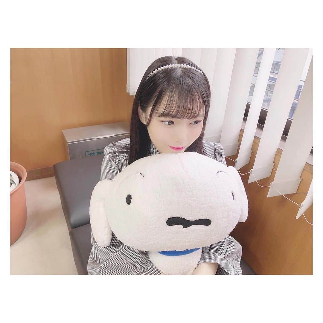 岩田陽菜さんのインスタグラム写真 - (岩田陽菜Instagram)「#シロ　かわいい☺️💓﻿ ﻿ #クレヨンしんちゃん　明日あるね！🖍✨﻿ ﻿ ﻿ #アニメ　#anime #ぬいぐるみ #かわいい　﻿ #私服　#秋服　#秋服コーデ　#カチューシャ﻿ 　#ブラウス　#ミニスカート」10月25日 22時00分 - hina_naso_stu48