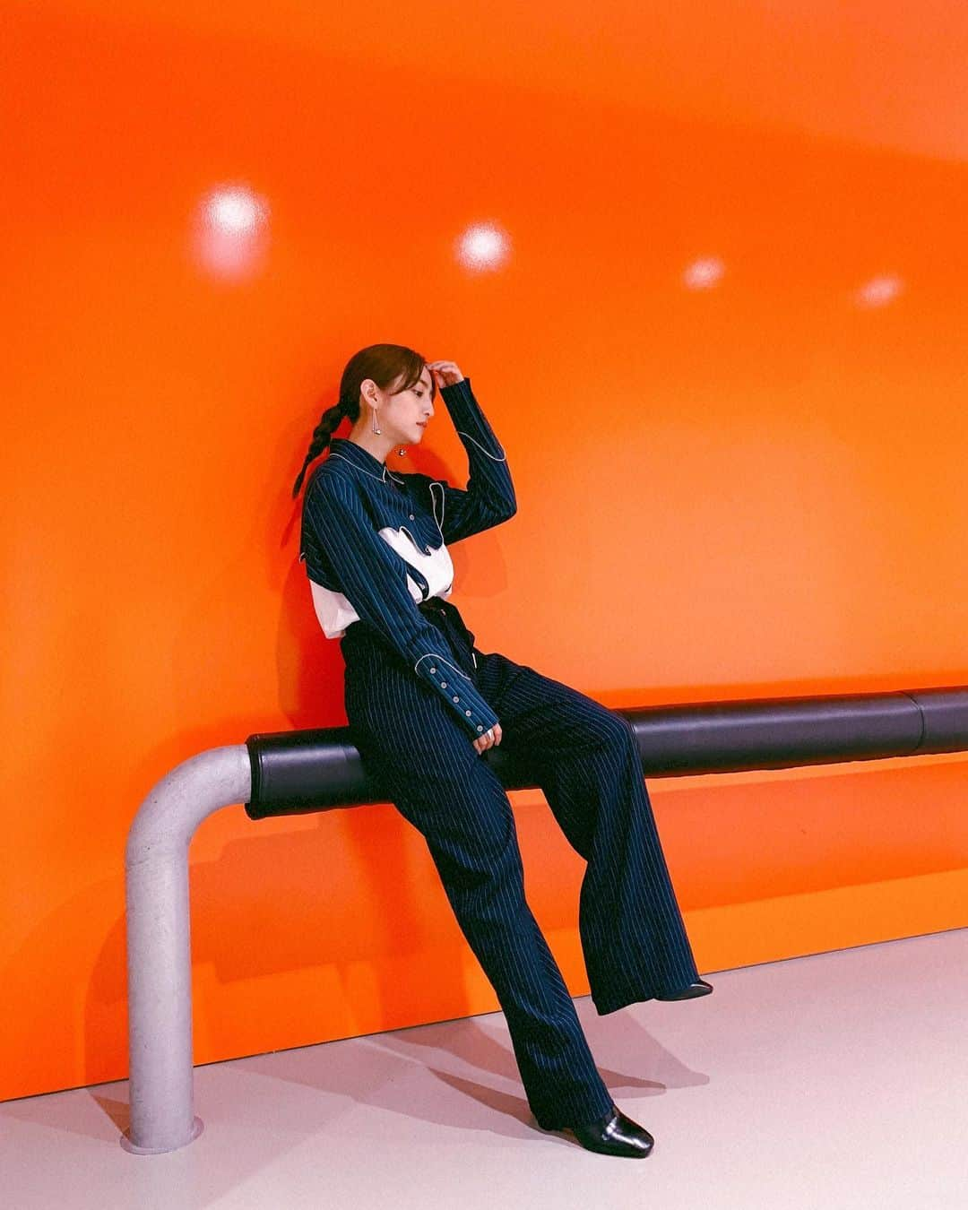 堀田茜さんのインスタグラム写真 - (堀田茜Instagram)「🍊🍊🍊 @pameopose  パンツお買取👖ラインが綺麗！ #あかねのいしょう」10月25日 22時49分 - akanehotta