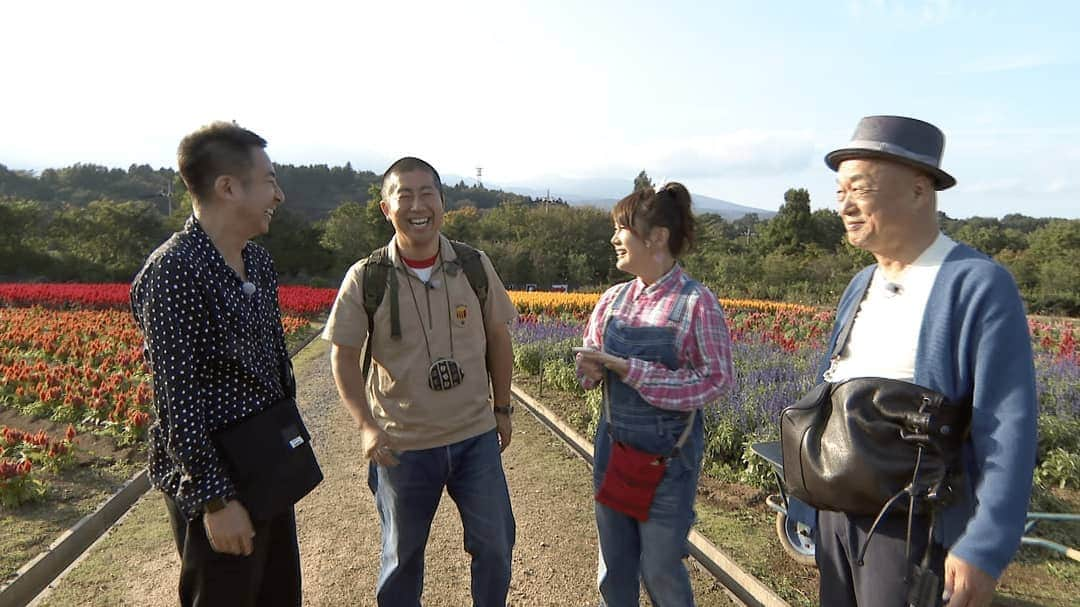 フジテレビ「なりゆき街道旅」さんのインスタグラム写真 - (フジテレビ「なりゆき街道旅」Instagram)「明日10/27(日)12時～フジテレビにて放送のなりゆき街道旅は田山涼成＆はるな愛＆我が家坪倉が秋の那須高原をなりゆきまかせ旅！今が見頃の 紅葉&絶景空中露天風呂で大自然を満喫！秋の旅行にぴったり！家族でも カップルでも楽しめる那須高原の魅力が満載！ #なりゆき街道旅 #那須高原 #ハライチ澤部 #田山涼成 #はるな愛 #我が家坪倉 #秋 #紅葉 #露天風呂」10月26日 9時58分 - nariyuki_kaido_tabi