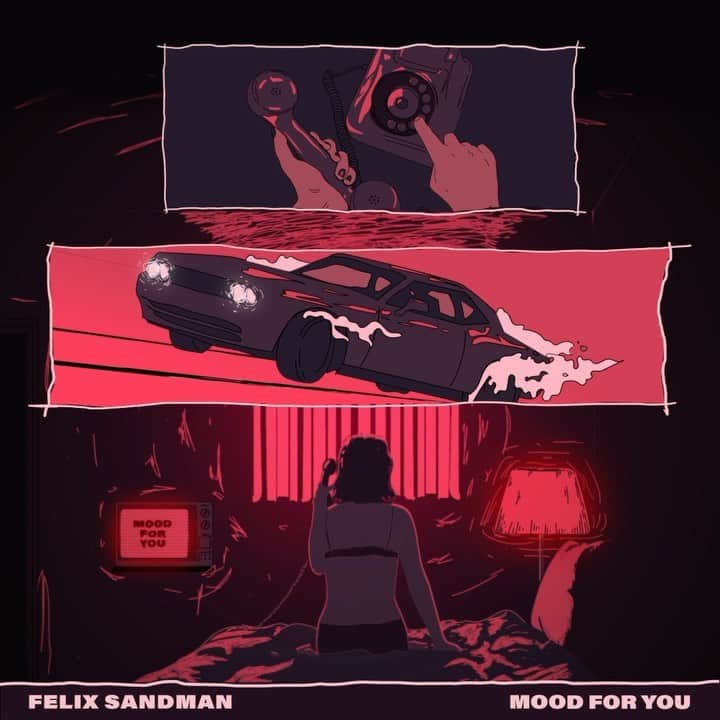 フェリックス・サンドマンのインスタグラム：「MY NEW SINGLE ”MOOD FOR YOU” IS FINALLY OUT!!!! GO LISTEN GO LISTEN GO LISTEN, ITS MY BIRTHDAY TOO SO YOU HAVE TO ;))) Big shoutout cover art by the talented @ludvignilsson, song written by me and legends @slimdan9 @iamsolly_, @aobeats, @nickiadamsson! Produced by Nicki 🏎💥」