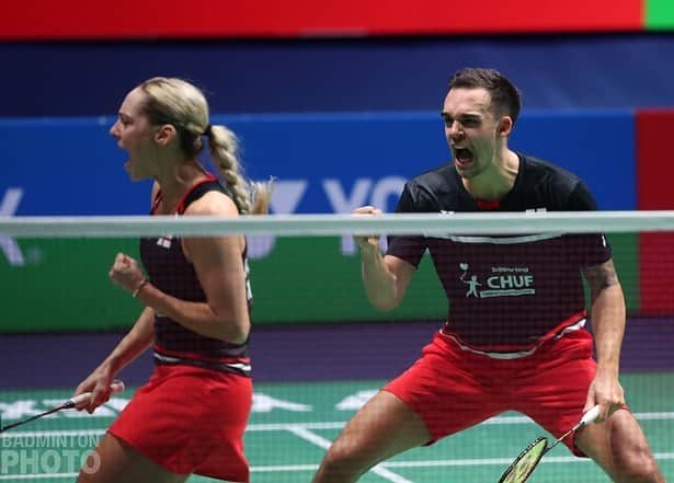 ガブリエル・アドコックさんのインスタグラム写真 - (ガブリエル・アドコックInstagram)「SEMI FINAL! 🇫🇷😃🏸Can’t put into words how happy I am to reach the semi final here in France! It wasn’t the prettiest of matches but proud of how we fought and stuck together out there on court! #greatfeeling #fighting #purepassion #semifinal」10月26日 3時08分 - gabbyadcock1