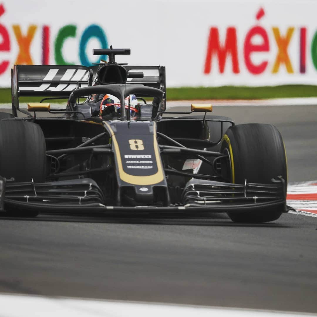 ロマン・グロージャンのインスタグラム：「Mexicooooo 🇲🇽💯🌶️ #r8g #mexicogp 📷@motorsport.images」