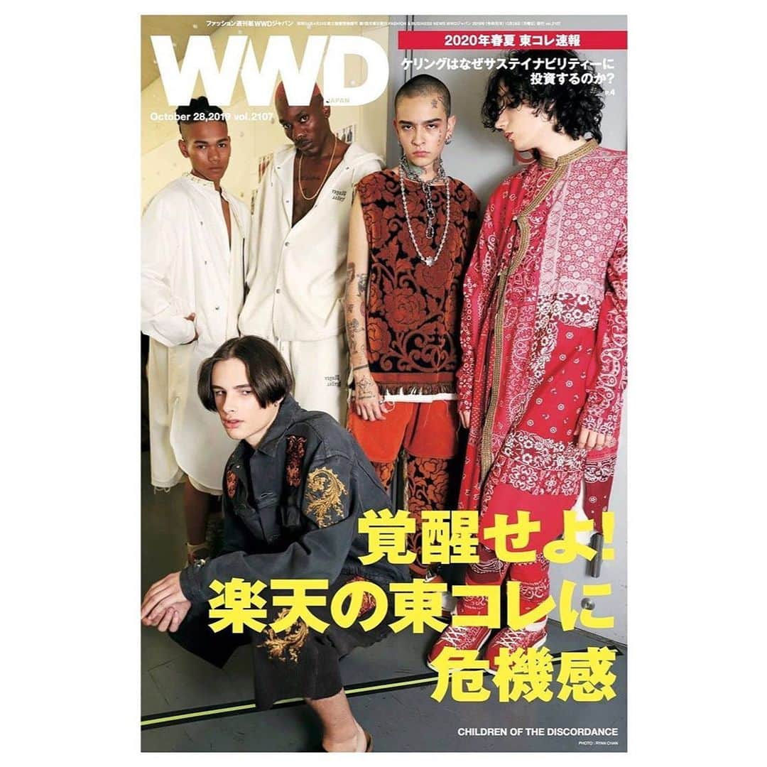 TEPPEIさんのインスタグラム写真 - (TEPPEIInstagram)「㊗️Children of the discordance' Cover of @wwd_jp, 10.28 in store. @children_of_the_discordance #childrenofthediscordance /Photo: @ryanchanphotos」10月26日 17時52分 - stylist_teppei