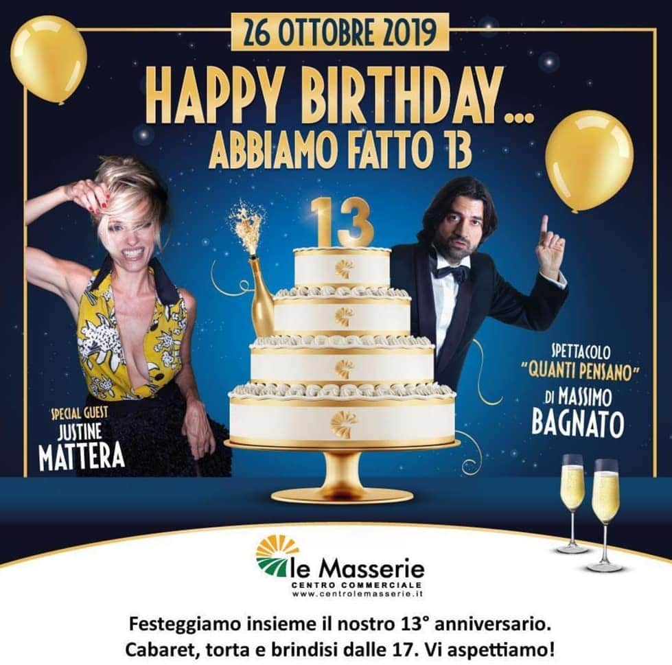 ジャスティン・マッテラさんのインスタグラム写真 - (ジャスティン・マッテラInstagram)「Vi aspetto a "le Masserie" di Ragusa oggi alle 17:00 per brindare insieme!  #happybirthday #ragusa #sicilia @le_masserie」10月26日 17時58分 - justineelizabethmattera