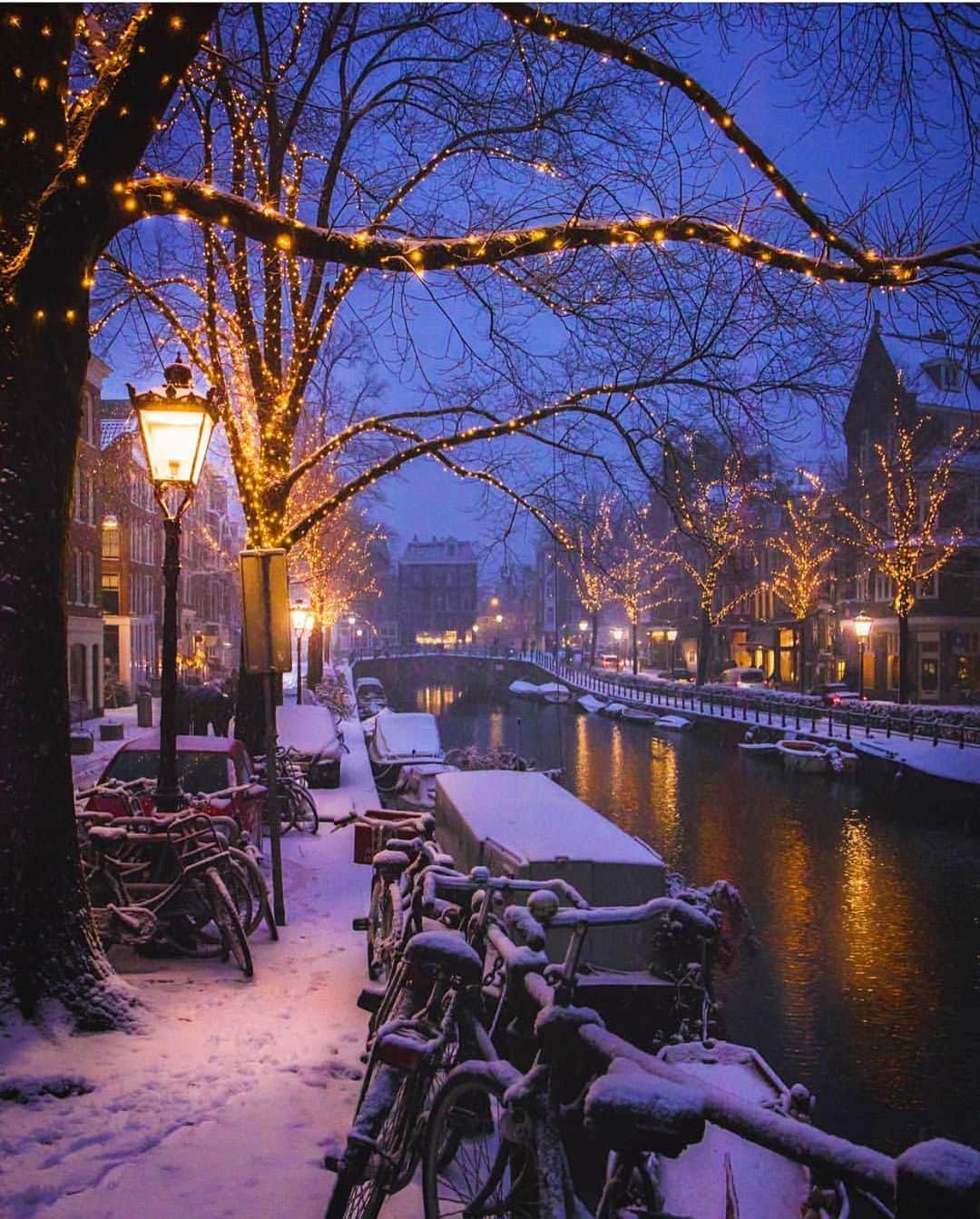 Wonderful Placesさんのインスタグラム写真 - (Wonderful PlacesInstagram)「Winter in Amsterdam ✨❤️❤️❤️✨ . Picture by ✨✨@benvelner✨✨ #wonderful_places for a feature ❤️」10月26日 11時07分 - wonderful_places