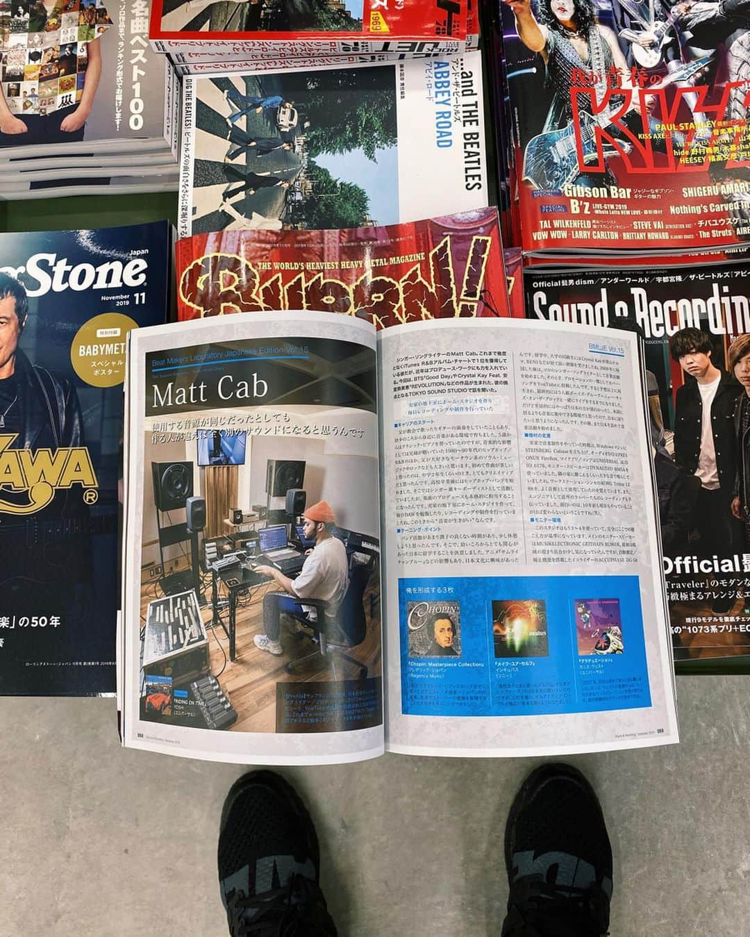 マット・キャブさんのインスタグラム写真 - (マット・キャブInstagram)「Thank you @soundreco for featuring me in this month’s issue.  みんな本屋でインタビューをチェックしてね👀」10月26日 12時01分 - therealmattcab