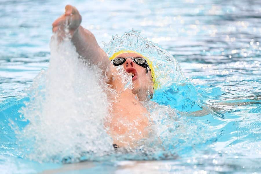 トラビス・マホーニーのインスタグラム：「Always great fun racing at Australian short course championships. 🥇200 Backstroke 🥈100 Backstroke #shortcoursemelb #swimming 📷 @dellyphotoninja with the goods as always!」