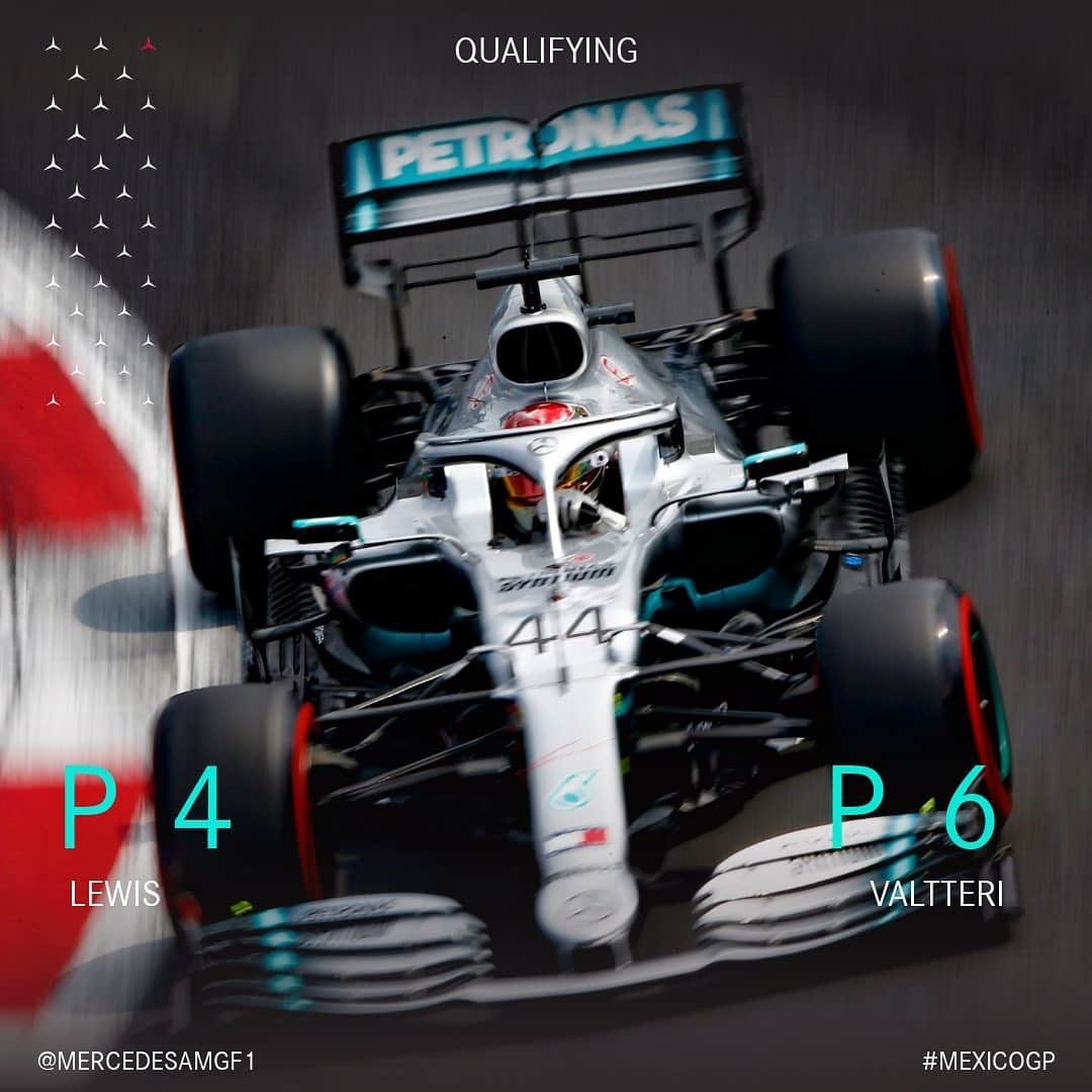 MERCEDES AMG PETRONASさんのインスタグラム写真 - (MERCEDES AMG PETRONASInstagram)「That ending to Quali... 😮😮😮 @lewishamilton takes P4 in Mexico City - @valtteribottas takes P6 but ends Q3 in the barriers! 😩 The boys gave it EVERYTHING out there!! • #MexicoGP #MercedesAMGF1 #MercedesAMG #F1 #PETRONASmotorsports #LH44 #F1esta」10月27日 4時10分 - mercedesamgf1