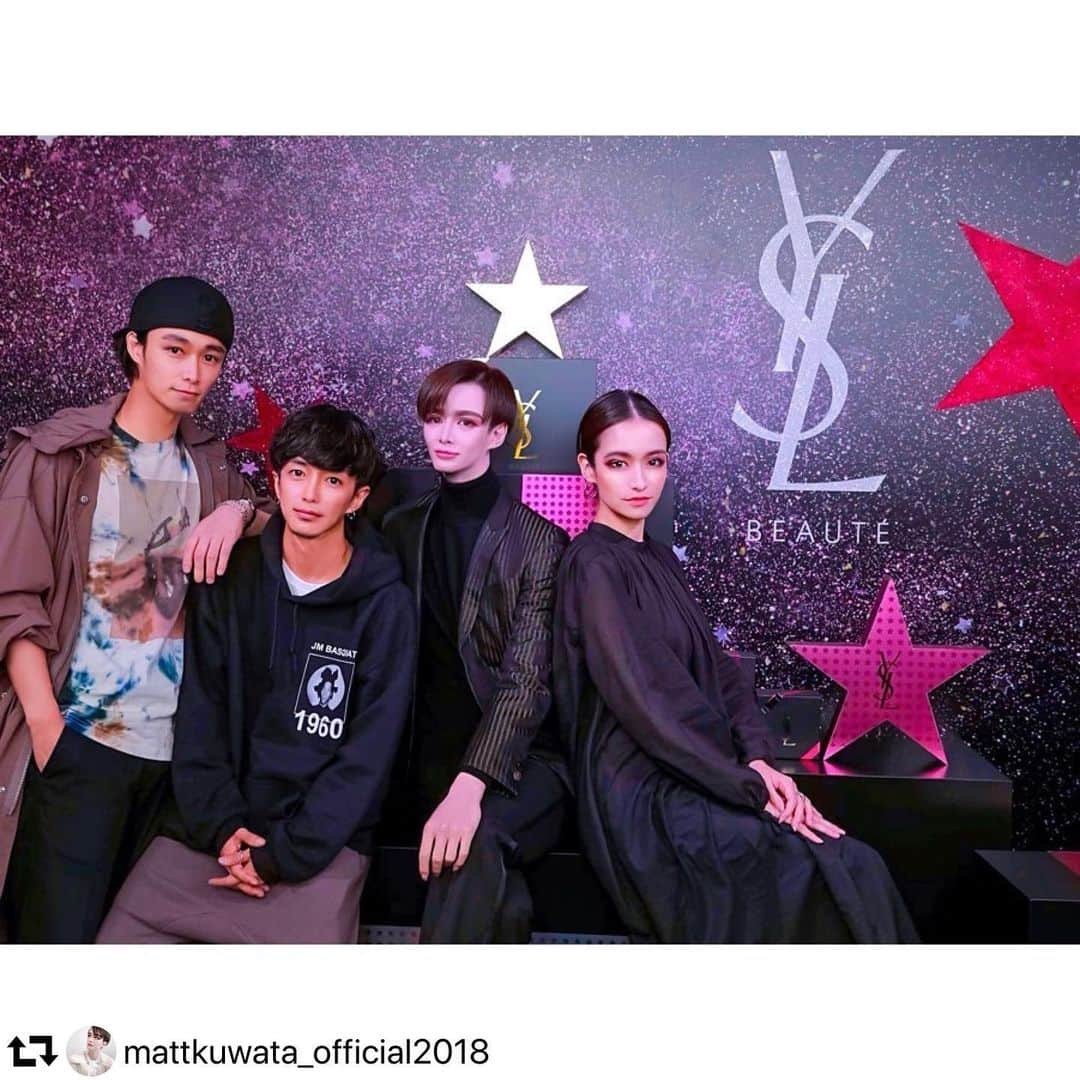 GO AKIMOTOさんのインスタグラム写真 - (GO AKIMOTOInstagram)「Mattくん、ありがとうございましました😎🙏🏻 Yves Saint Laurent Beautéから新しく登場するユニセックス向けフレグランス "リブレ オーデパルファム" の発表会にて★⭐︎☆★ #YSLノエル #リブレ #LIBRE #matt化  #repost @mattkuwata_official2018 ・・・ ・ 美のカリスマと💖💖💖 #yslbeauty #大森みち さん #奈良裕也 さん #秋元剛 さん」10月26日 22時16分 - go_akimoto