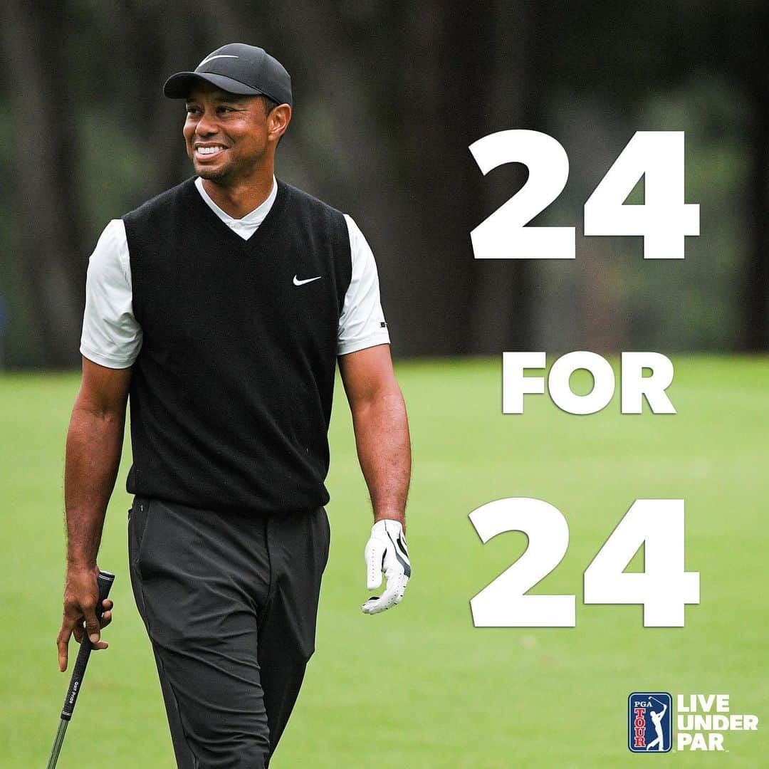 PGA TOURさんのインスタグラム写真 - (PGA TOURInstagram)「Perfection. @TigerWoods has never lost when leading by 3 or more after 54 holes. 💯 #LiveUnderPar」10月27日 13時51分 - pgatour