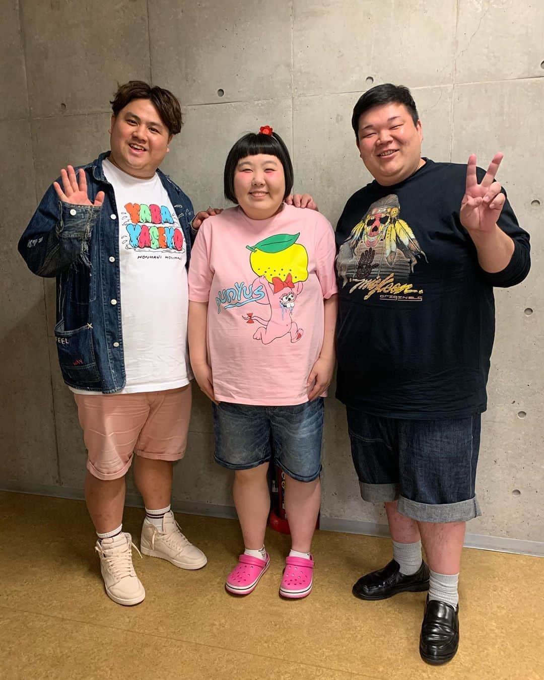 池田真一のインスタグラム：「今日の営業はデブ多めでやらせてもらってます！僕達同期です！」