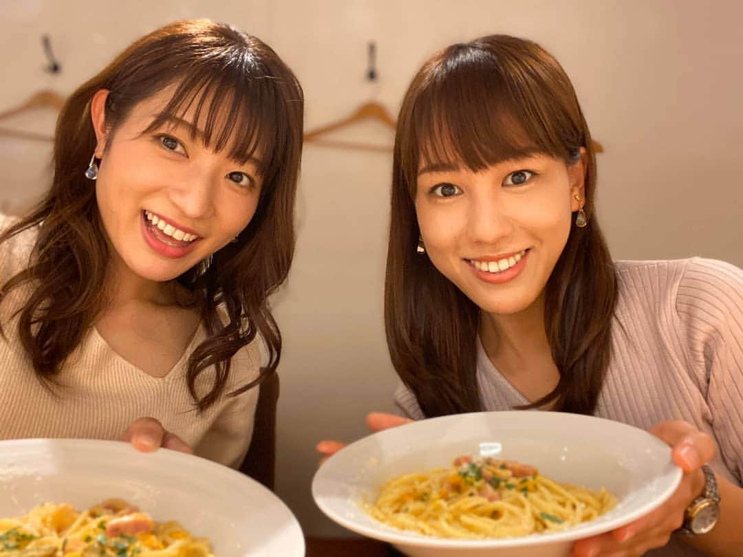 久保円華のインスタグラム：「いつも突然のお誘いにも気分よく乗ってくれるあやりん！﻿ 来月は遠デートに連れて行ってくれるらしい🤭💓﻿ ﻿ ﻿ #静岡#静岡イタリアン#セントフォース#あさひテレビ#北川彩#久保円華#アンサーソング」