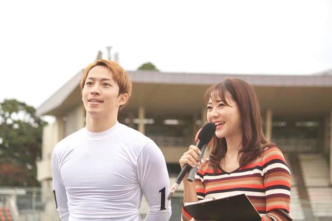 のインスタグラム：「大宮競輪♡  第18回楽天Kドリームスカップ🧚🏻‍♀️ * 115期の#坂井洋 選手が9連勝→3場所連続完全Vを飾り、S級に特別昇級を決めました‼️‼️ * 在校成績1位&ゴールデンキャップだけあって他を圧倒する強さ⭐️ 今節三日間、圧巻のまくりで快勝でした🌈🚴‍♂️ * * チャレンジ戦も115期生の優勝🏆#朝倉智仁 選手が前節に続いてこちらも完全V👀💫 * デビューから27戦23勝と驚くべき戦績です✨次節は特別昇班をかけて玉野競輪に出場予定😃💡期待が高まります‼️ * * 今節は、若手有望株大活躍のシリーズになりました。おめでとうございます🎉🙌🏻㊗️🙌🏻☀️ * * #埼玉 #大宮 #競輪 #keirin #優勝 #インタビュー #新人 #ルーキー #五輪 #自転車 #坂井洋 #朝倉智仁 #テレ玉 #バッハプラザ #アナウンサー #bach #mc #🎤」