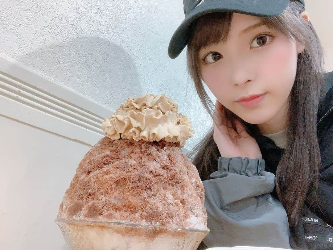 桃乃木かなさんのインスタグラム写真 - (桃乃木かなInstagram)「久々に雪菓さん🍧 ‪・栗みるく ‪・梨 ‪・カフェモカ  #雪菓 #巣鴨 #かき氷」10月27日 17時59分 - kana_momonogi