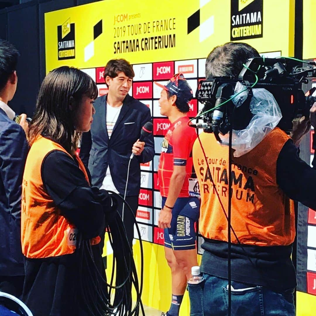 Saschaさんのインスタグラム写真 - (SaschaInstagram)「#さいたまクリテリウム #tourdefrance 2019は見事 #新城幸也 選手が日本人初優勝！！嬉しい！マイヨジョーヌとマイヨロホを両隣に従えての表彰台！今年も最高の大会！豪華選手たちが夢の共演で嬉しい！日本のファンは幸せです…そして日本のサイクルファンは最高です！ #jspocycle #saitamacriterium #tdf2019」10月27日 18時37分 - sascha348