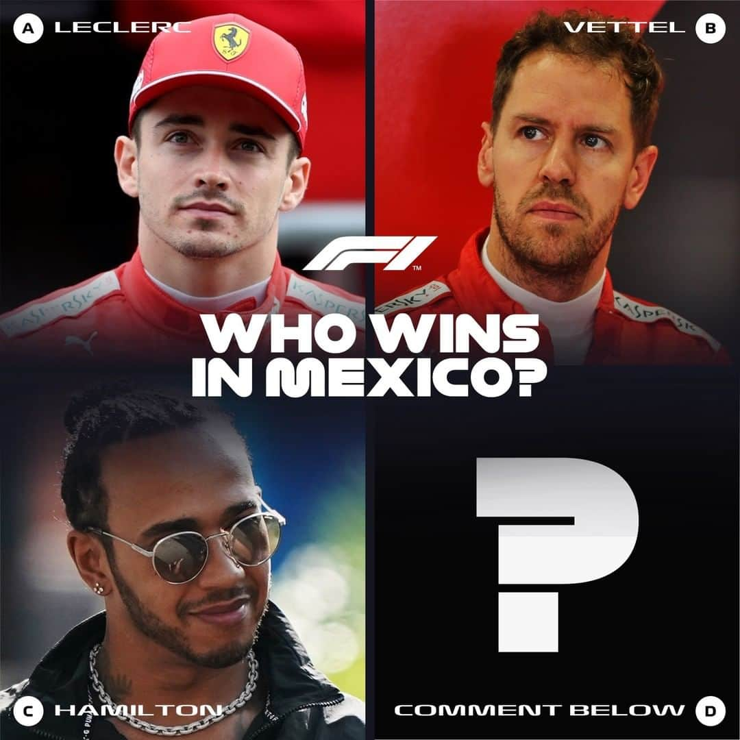 F1さんのインスタグラム写真 - (F1Instagram)「Who you taking? . Lights out: 1910 GMT. See you then 👊 . #F1 #Formula1 #MexicoGP」10月27日 20時00分 - f1