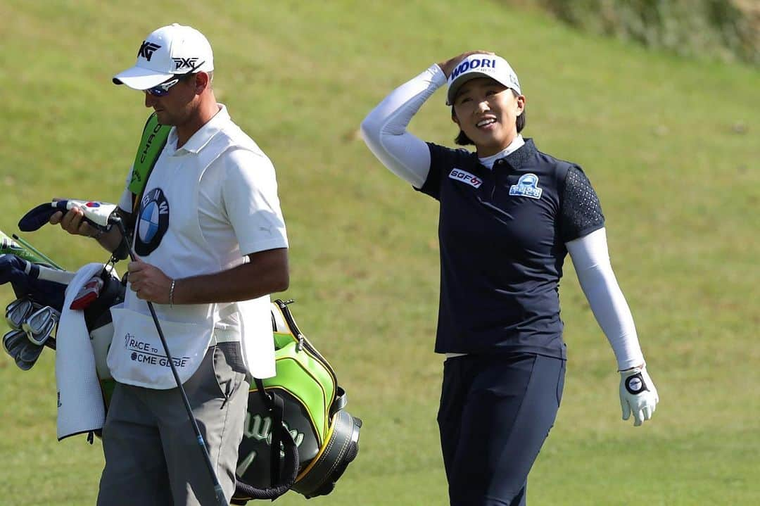 エイミー・ヤンのインスタグラム：「올해 처음으로 부산에서 개최된 BMW Ladies Championship 대회를 성황리에 마쳤습니다. 첫날은 비가 많이 왔지만 아름다운 딱 가을 날씨에 좋은 코스에서 즐거운 시간이었습니다. 훌륭한 대회를 준비하느라 애써주신 모든 분들께 감사드립니다.🙏 그리고 응원해주신 많은 분께도 감사드립니다.🥰 저는 대만에 갔다가 미국을 거쳐서 다음 달에 다시 돌아오겠습니다. 감사합니다!!!😆 #bmwladieschampionship #busan #southkorea #thankyou」