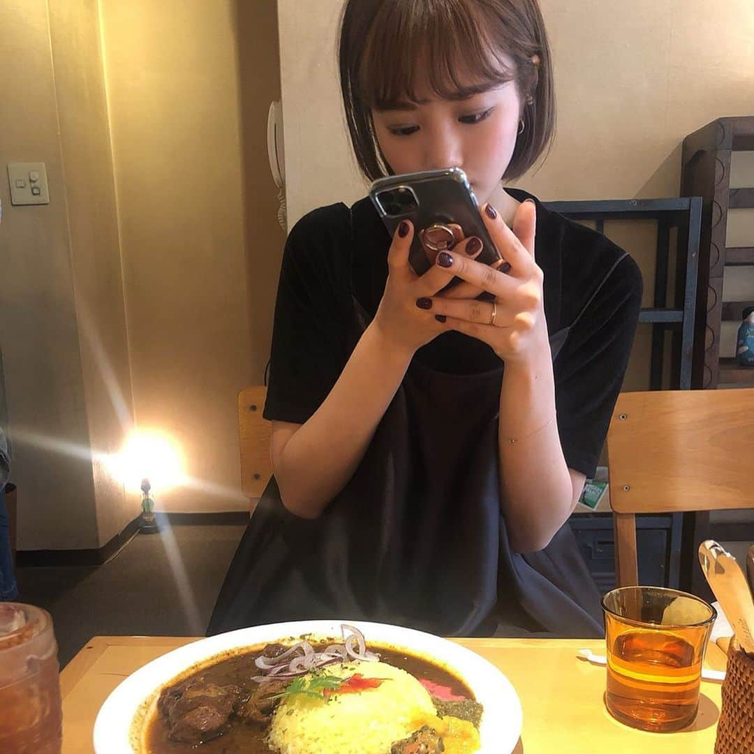 穴井千尋さんのインスタグラム写真 - (穴井千尋Instagram)「. ほんとはダメヤのカレー行ったけどめっちゃ並んでて諦めて近くのkaiっていうカレー屋さんに行った🍛 スパイシーでお肉ほろほろで美味しかった😊 . #カレー #回kai #福岡 #薬院グルメ #curry」10月27日 20時37分 - chihiro_anai_official