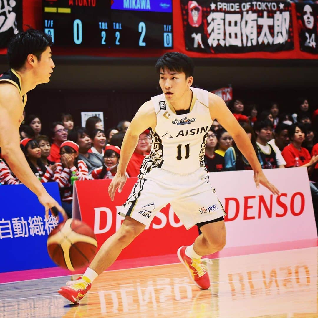 シーホース三河さんのインスタグラム写真 - (シーホース三河Instagram)「10/27(日) A東京戦 #PHOTO 三河 95 - 99 A東京 #シーホース三河  #Bリーグ」10月27日 20時37分 - go_seahorses