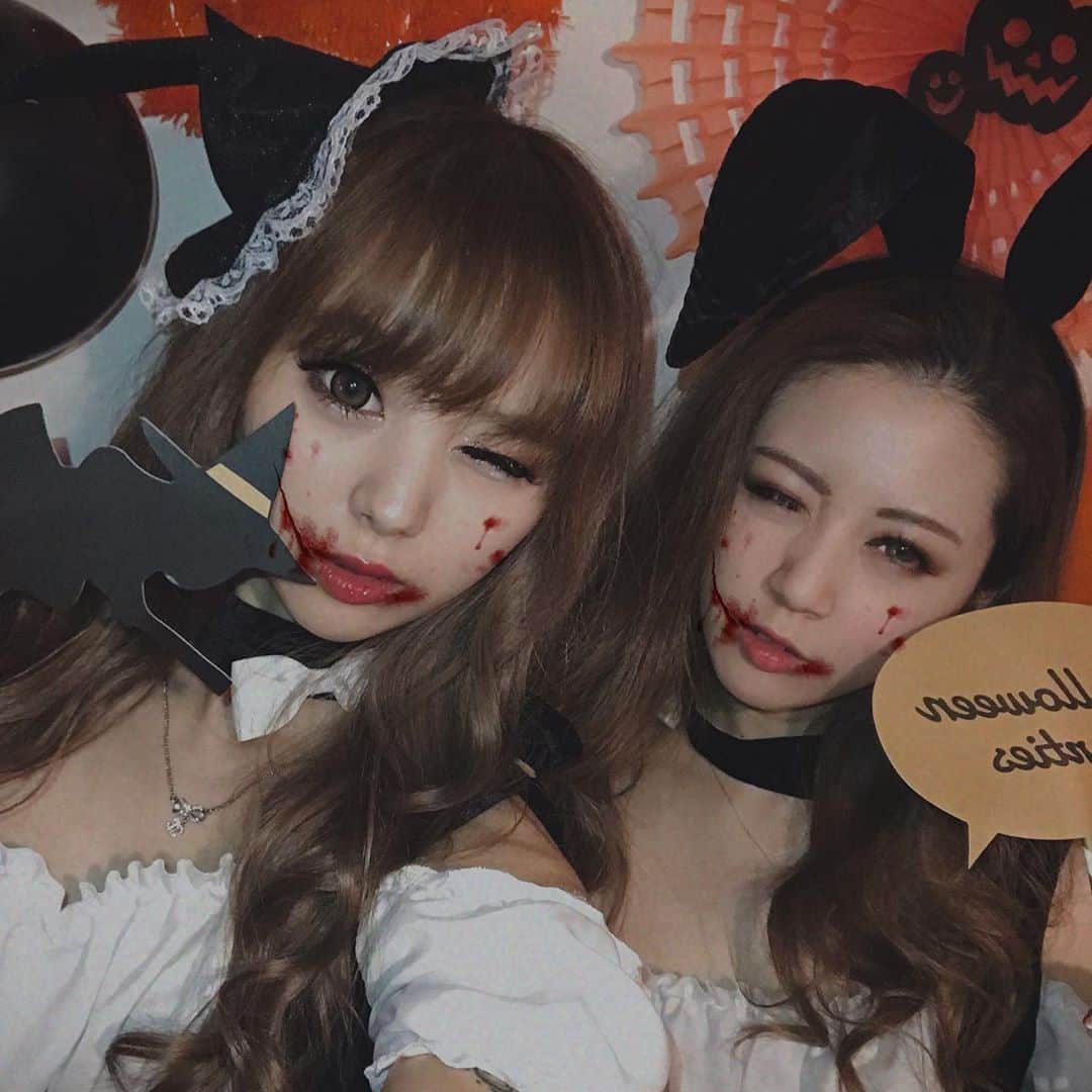 嶋谷愛（あいちゅん）のインスタグラム：「. #Halloween #🎃 #Party したお。るんるん ばにーちゃん🐇 . . . . #tokyo #otd #likeforlikes #좋아요꾹 #좋아요반사 #오오티디 #얼스타그램 #셀카 #셀카그램 #여행스타그램 #ハロウィン #ハロウィンコスプレ #할로윈 #할로윈코스튬」