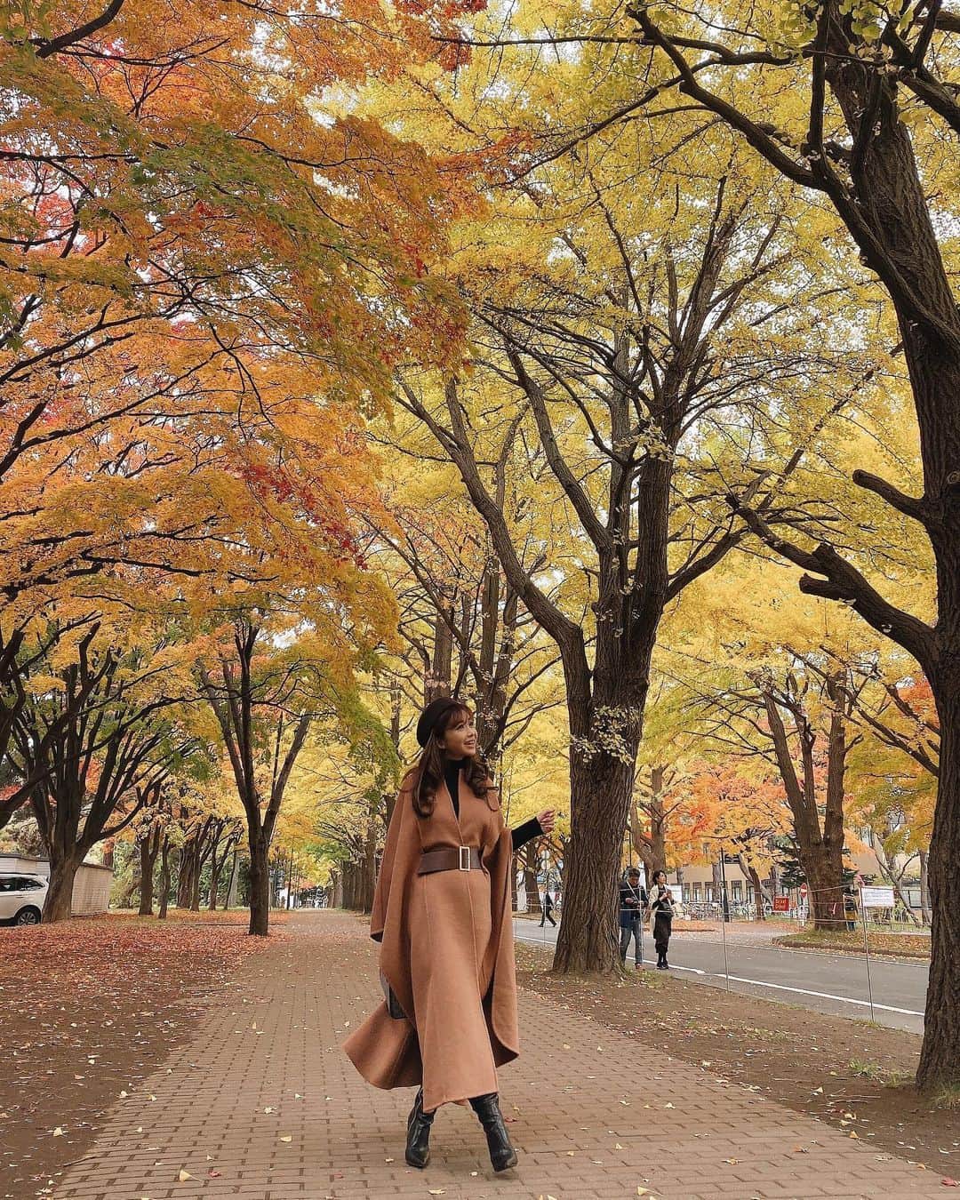 梯真奈美さんのインスタグラム写真 - (梯真奈美Instagram)「紅葉がとっても綺麗〜🍁❤️ 早朝で空気も清々しくて、 気持ち良かったよぉ〜✨✨ 後でinsta liveやるね🤭❤️ #紅葉 #札幌 #北海道  #eimy #eimyistoire」10月27日 21時05分 - official_manami