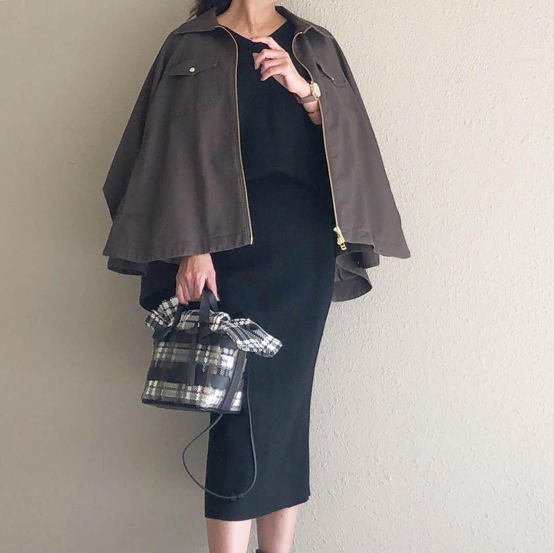 saaaay_kさんのインスタグラム写真 - (saaaay_kInstagram)「2019.10.28 coordinate♡ オールブラックにカーキのジャケット^ ^ ・ ・ ブラックのセットアップは着痩せ効果抜群✨ ジャケットのタグ切るの忘れてる💦 ・ ・ jacket.set up/ @stylebar.jp @emmataylor_ny  #stylebar#stylebarstyle bag.boots/ @charleskeith_jp」10月27日 21時16分 - saaaay_k