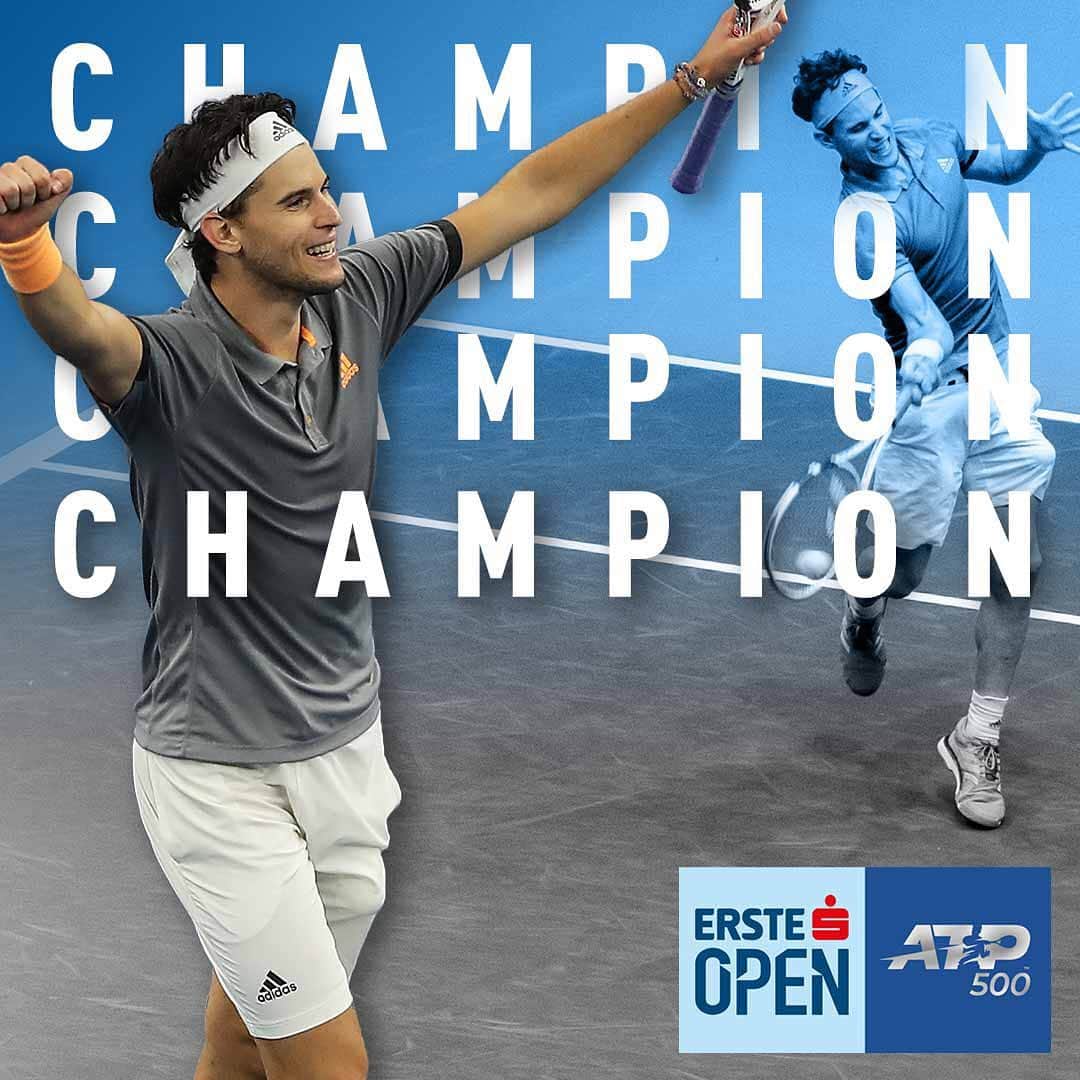 ATP World Tourさんのインスタグラム写真 - (ATP World TourInstagram)「THIEM’S FIRST IN VIENNA 🇦🇹 . @domithiem is the 2019 @erstebankopen champion 🏆」10月28日 0時42分 - atptour