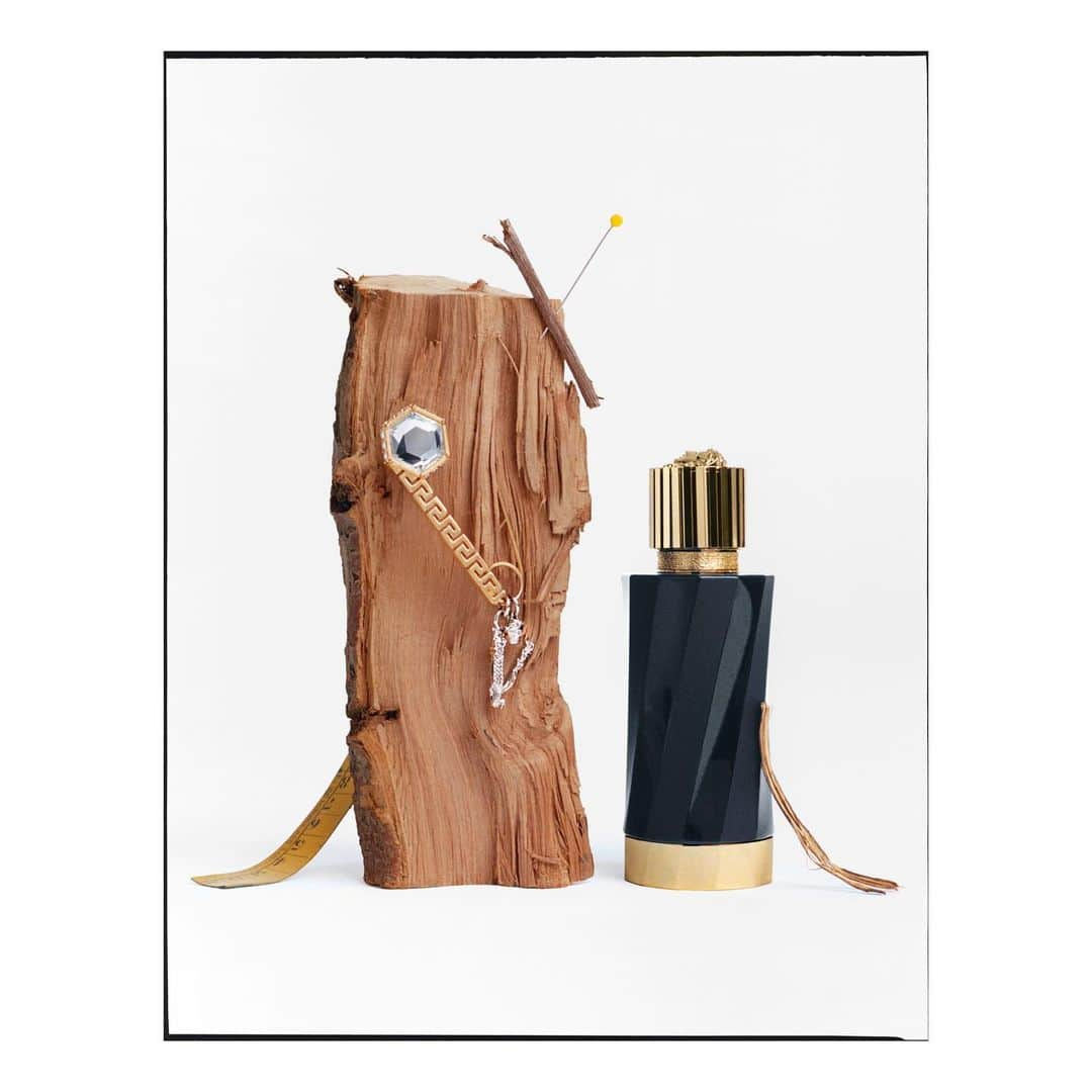 ジャンニヴェルサーチさんのインスタグラム写真 - (ジャンニヴェルサーチInstagram)「The #SantalBoisé fragrance is obtained from the roots and heart of sandalwood. Cypriol, a delicate flowering herb, adds a distinctive woody, smoky and slightly oud note to the perfume. Find #AtelierVersaceFragrances at the link in bio.」10月28日 2時35分 - versace