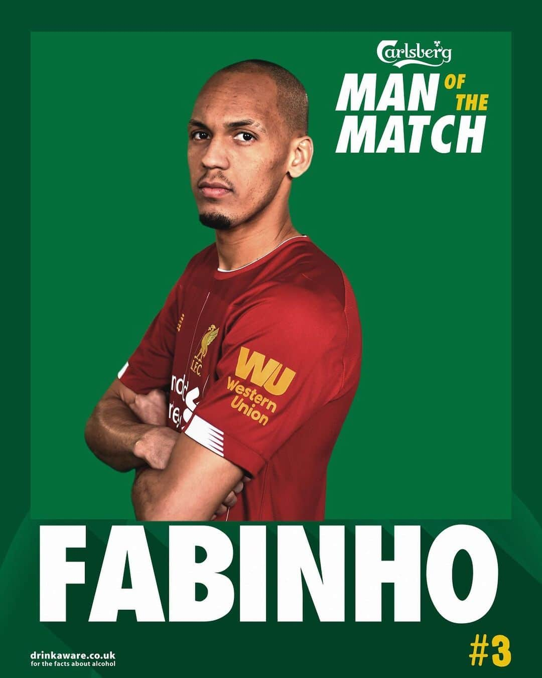 リヴァプールFCさんのインスタグラム写真 - (リヴァプールFCInstagram)「Absolute beast! Your @carlsberg Man of the Match, @fabinho 👏👏👏 #LFC #LiverpoolFC #Liverpool #Fabinho」10月28日 4時48分 - liverpoolfc