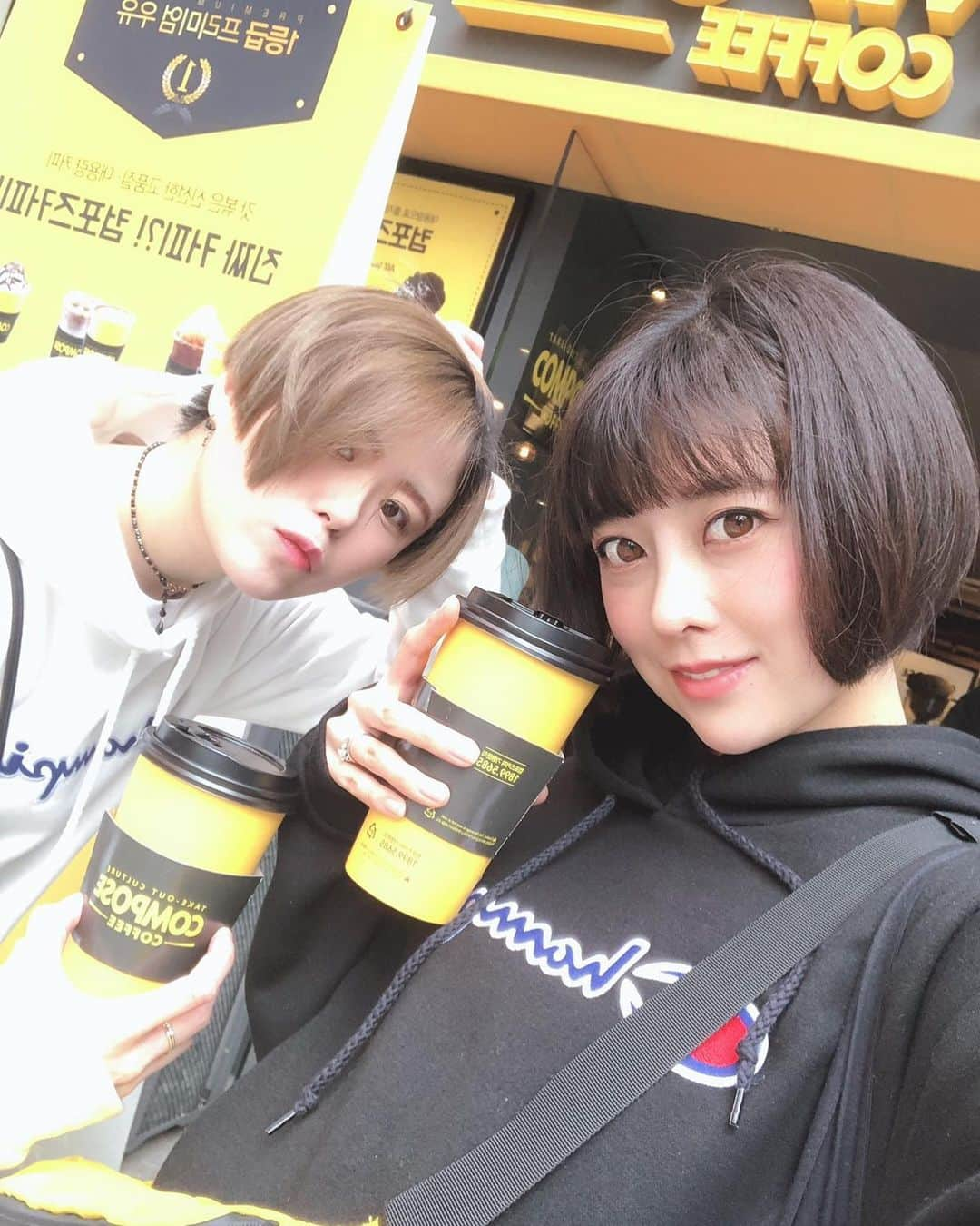 武藤つぐみさんのインスタグラム写真 - (武藤つぐみInstagram)「毎日行ってるコンパスコーヒー  #韓国」10月28日 17時54分 - tugumi_muto