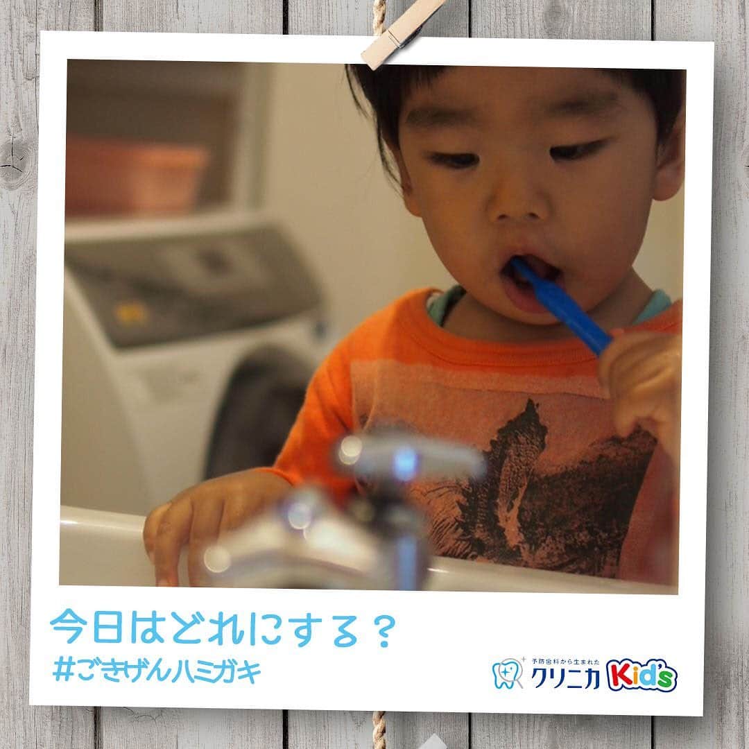 クリニカではじめよう予防歯科のインスタグラム：「今日の#ごきげんハミガキ♪﻿ ﻿ 皆さんこんにちは♪﻿ 今日は @madopiko0320さんの#ごきげんハミガキ です！﻿ ﻿ いろんな香りの歯みがき粉や、いろんな色のハブラシを用意して、今日はどれにする？と、いつも自分で選びます✨﻿ テンションがあがると、仕上げみがきもはかどるみたい☺﻿ 「シャカシャカシュッシュ、歯みがき列車が参りまーす」と、おうたを歌いながら、今日も楽しく歯みがきをしています💗﻿ ﻿ ----------------------﻿ #ごきげんハミガキ の投稿を募集中！﻿ クリニカKid’s公式アカウントでご紹介させていただきます♪﻿ ----------------------﻿ #クリニカ #クリニカキッズ #歯磨き #歯みがき #はみがき #ハミガキ #歯みがきタイム #歯磨き中 #育児 #育児日記 #育児記録 #子育て #子育て記録 #子供の成長 #成長記録 #男児 #ママライフ #大暴れ #親バカ部 #親バカ日記 #子供のいる暮らし #ママカメラ #男の子ママ #子育てあるある #スマイル育児 #新米ママ #こんにち歯」