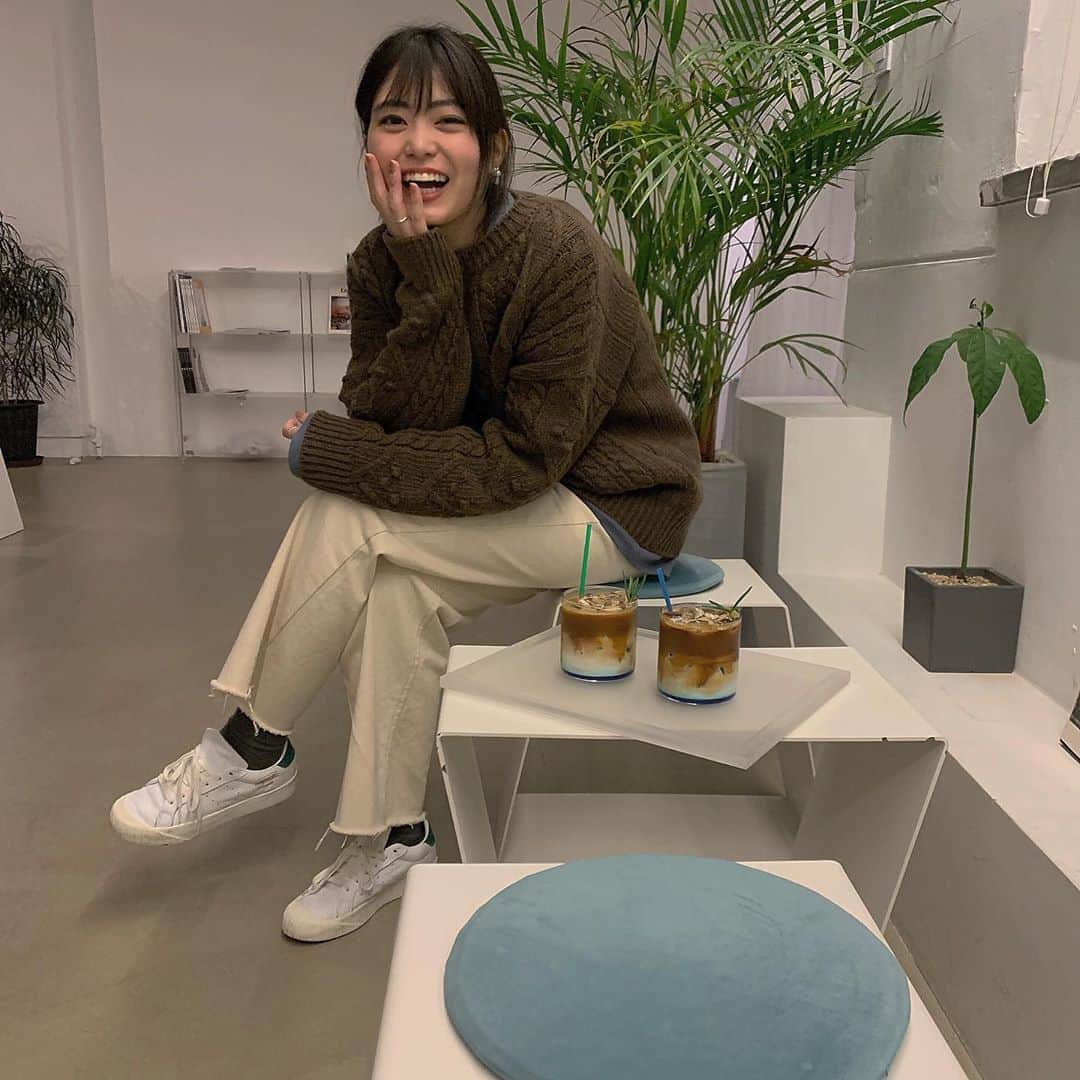 前田亜美のインスタグラム：「. . お気に入りのCafeでの1枚。. . . ☺︎︎♡」