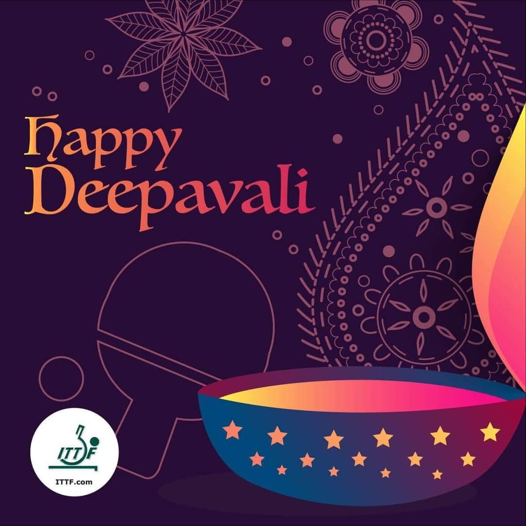 ITTF Worldさんのインスタグラム写真 - (ITTF WorldInstagram)「#HappyDeepavali to all #TableTennis lovers around the world! 🏓❤️ #Diwali2019」10月28日 9時00分 - wtt