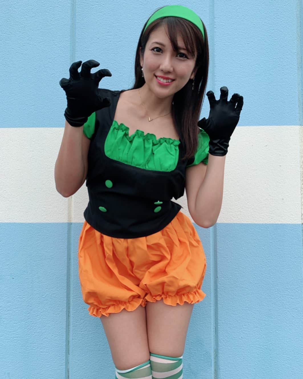 神谷麻美さんのインスタグラム写真 - (神谷麻美Instagram)「#かぼちゃパンツ ちゃん🎃❤📛 #ハロウィン 👻🎃💖 #Halloween 🧡💚🧡💚 #halloween2019 ❤ 🕯👻🎃👻🎃🕯」10月28日 10時24分 - asamice428