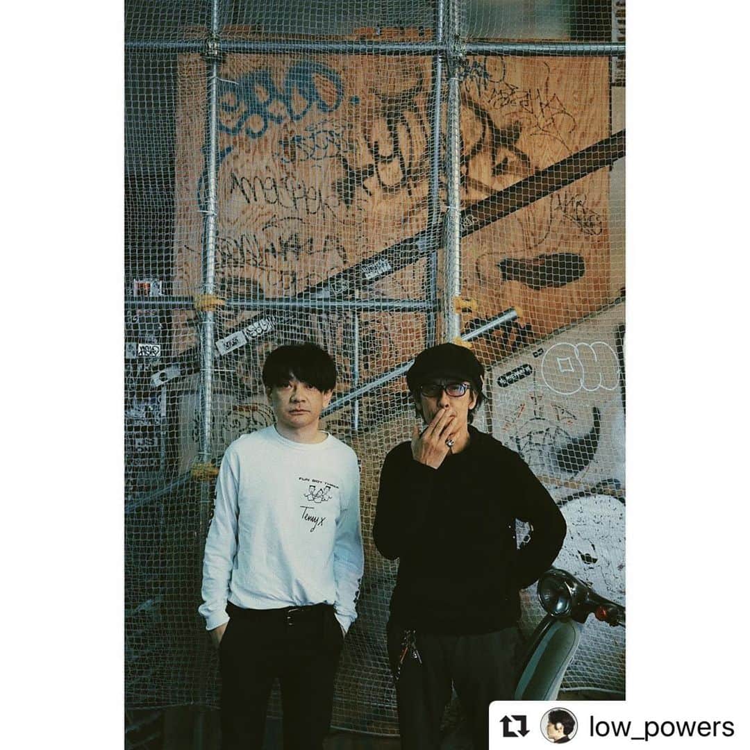 小山田圭吾のインスタグラム：「#Repost @low_powers with @make_repost ・・・ Lowpowers with the friends﻿ ﻿ ﻿ 日時：10月28日(月)﻿ OPEN：19:00 / START：19:30﻿ 場所：代官山 UNIT﻿ 東京都渋谷区恵比寿西1-34-17 ザ・ハウスビル﻿ 料金：adv 4,000円 / door 4,500円 ﻿ 共にドリンク代別 / オールスタンディング﻿ ﻿ プレイガイド：﻿ Pコード：165-729﻿ Lコード： 75057﻿ e+﻿ ﻿ ﻿ 出演：﻿ lowpowers with the friends﻿ ﻿ Low Powers are :﻿ eri  @e_r_i_e_r_i (Vo&AGt)+立花ハジメ @hajimeht (EGt&Cho)+大野由美子  @yumikoohno (Ba&Syn,&Cho)+hina @hina_is_ (Dr&Cho) + MoMo @momoyosoga (Keyboard&Cho)﻿ ﻿ 藤原ヒロシ﻿ @fujiwarahiroshi ﻿ 小山田圭吾﻿ @corneliusofficial ﻿ ﻿ Sound Engineer：zAk﻿ @namioto  DJ：tajjiemax @tajjiemax  SHE TALKS SILENCE﻿ @shetalkssilence ﻿ ﻿ ※ 再入場禁止﻿ ※ 小学生以上有料／未就学児童無料（保護者同伴の場合に限る）﻿ ※ 整理番号順にご入場となります﻿ ﻿ http://www.lowpowers.com/﻿ ﻿ ﻿ 【Official Goods】﻿ オリジナルフォントのLowPowersグッズは、﻿ 監修はDEPT、グラフィックデザインは全て﻿ 立花ハジメによるもの。﻿ 今回のunitでは、新作も新たに販売されます！﻿ （先着でLow Powersオリジナルステッカープレゼント！） #Lowpowers #立花ハジメとlowpowers #藤原ヒロシ　#HiroshiFujiwara #小山田圭吾　#keigoOyamada」