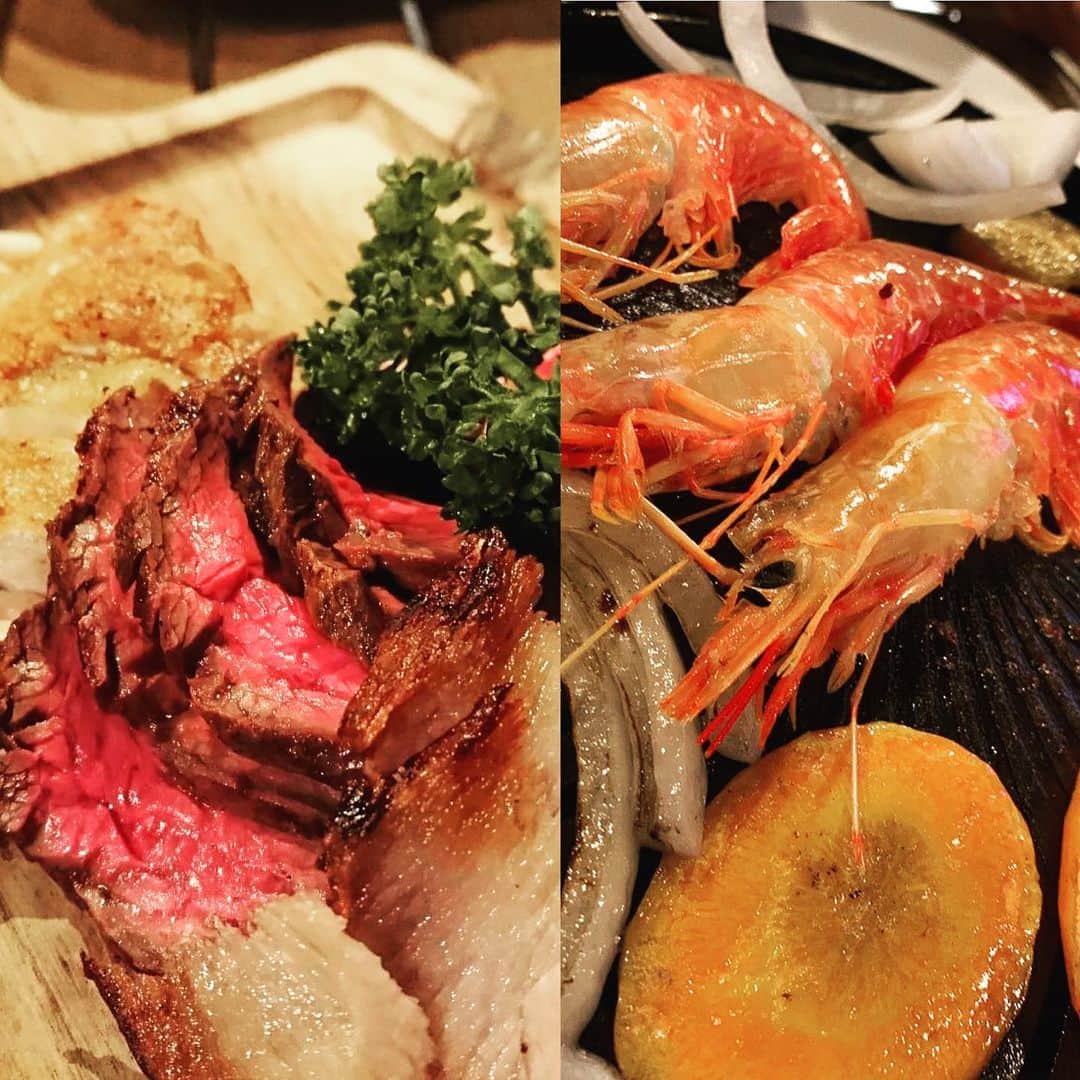 武田華恋さんのインスタグラム写真 - (武田華恋Instagram)「#BBQ #焼肉　#麻布十番　#美味しい　#instafood #ハラミ　#エビ」10月28日 12時56分 - karen.takeda