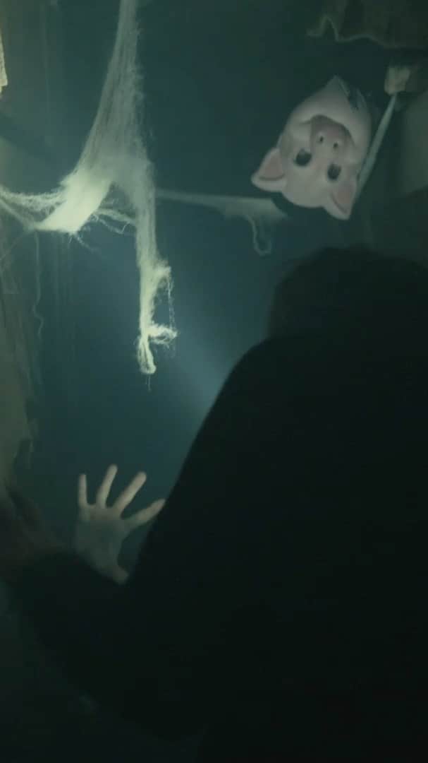 ジャスティン・ヒルズのインスタグラム：「Have you been to a haunted house this year? We made our own on the bus this year and it was creepy as hell. Tag a friend that would be freaked out. Video: @awesomedon #happyhalloween #halloween #haunted #hauntedhouse」