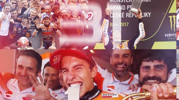 レプソル・ホンダのインスタグラム：「55 wins in the premier class, six @MotoGP World Championships, 55 fastest laps, 93 podiums and a record 62 poles - all at just 26 years old.  @marcmarquez93 has had an incredible journey since his 2013 debut.」