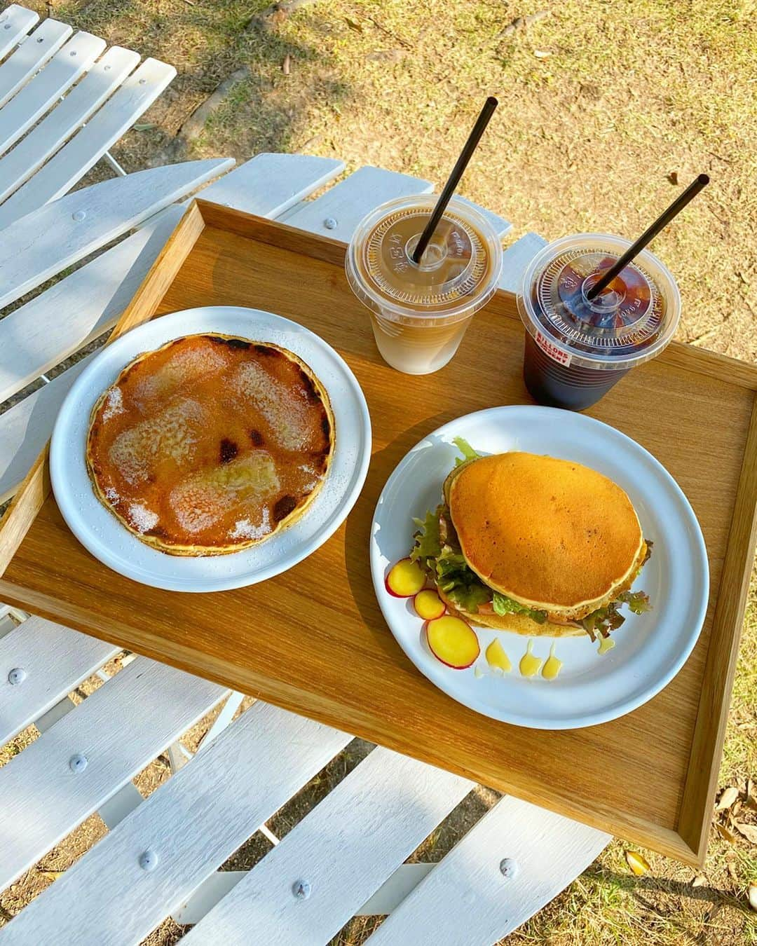 西村彩香さんのインスタグラム写真 - (西村彩香Instagram)「. . 向島にあるpancakeのお店🥞 @willows_nursery . . このロケーションでパンケーキ🥞🌴 もう最高🤤💕 . . #willowsnursery  #向島カフェ  #向島」10月28日 20時44分 - leimoni_n