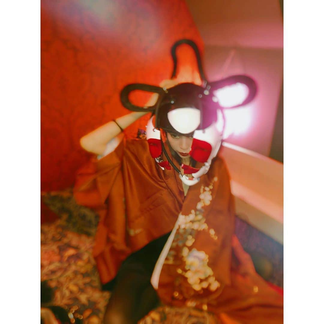 中川ジュリアのインスタグラム：「友達の家で即席ハロウィンできた🙂」