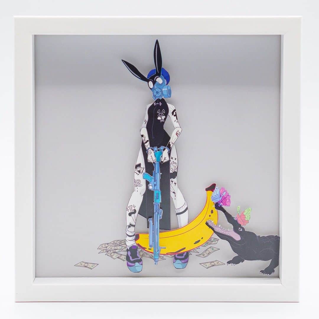 Kiyomi Aritakeのインスタグラム：「#artwork ②大切なもの 20cm×20cm」