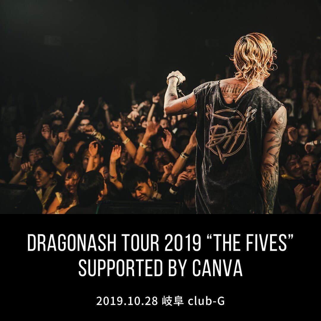 Dragon Ashさんのインスタグラム写真 - (Dragon AshInstagram)「DRAGONASH LIVE TOUR 2019 "THE FIVES" supported by Canva @ 岐阜 club-G  #DA_livephoto photo by @nekoze_photo」10月29日 13時02分 - dragonash_official