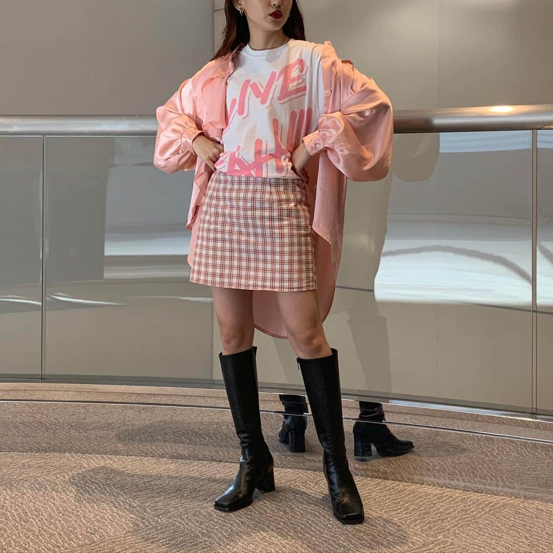 菅沼ゆり（ゆりっぱ）さんのインスタグラム写真 - (菅沼ゆり（ゆりっぱ）Instagram)「LIVE YEAH!!! 🍒 の、イベント私服です。 153cmコーデ」10月29日 13時26分 - yurippa93