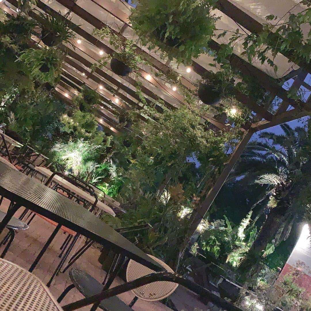榎本温子さんのインスタグラム写真 - (榎本温子Instagram)「めちゃくちゃ好きなカフェです。ステッカーもらった😍昼も夜もフォトジェニックなカフェです。この空気感は東京にはあまりなくてお気に入り。 #青山カフェ #aoyamacafe #tokyocafe #東京カフェ #insta cafe #tokyolove」10月29日 17時16分 - atsuko_bewe