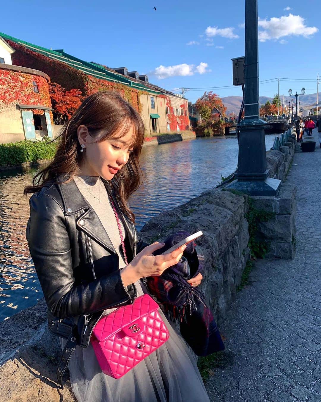 Aoiさんのインスタグラム写真 - (AoiInstagram)「小樽☺️🐟 バッグは基本開いてる😂  #offday#travel#小樽#北海道#休日#旅行#tabijyo#旅」10月29日 19時53分 - aoioa