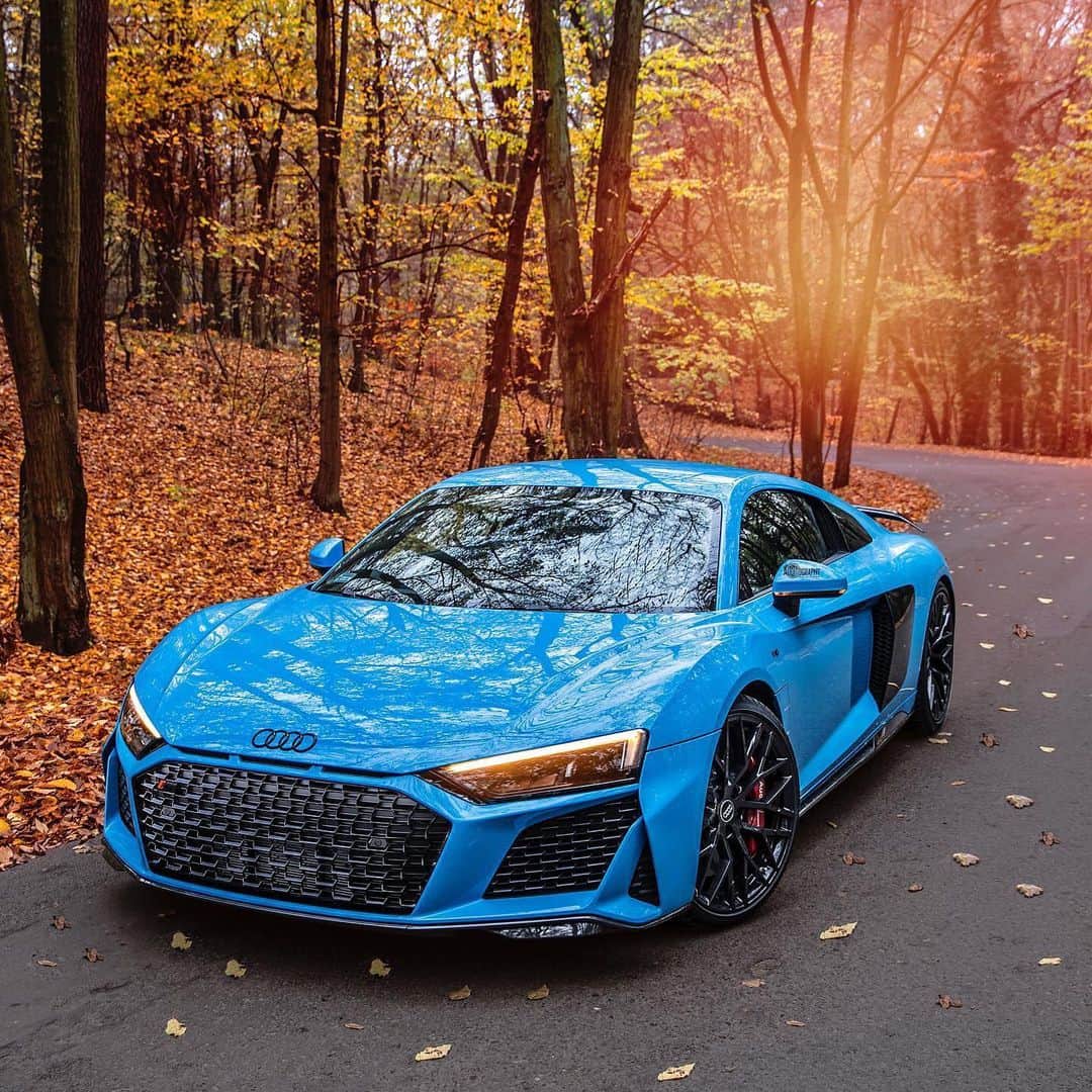 CarsWithoutLimitsさんのインスタグラム写真 - (CarsWithoutLimitsInstagram)「The Riviera Blue definitely does the job for this R8 V10  Photo @auditography  #carswithoutlimits #audi #r8 #10 #r8v10」10月29日 19時51分 - carswithoutlimits