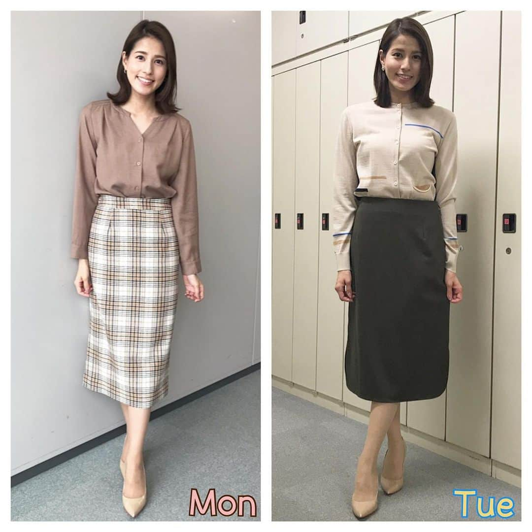 永島優美さんのインスタグラム写真 - (永島優美Instagram)「* 👗Weekly Coordinate（10/21-）👠 * 先週の衣装です。 こちらの黄緑色のセットアップ、 袖が長めで、スカートの広がり方が綺麗でした✨ 着心地もとっても良かったな〜☺️♡ * - - - - - - - - - - - - - - - - - - - - - - - 👗#weeklyコーデ （Mon＆Tue ▶︎ Wed＆Thu ▶︎ Fri＆Sun） #coordinate #めざましテレビ #ジャンクスポーツ」10月29日 20時03分 - yuumi_nagashima