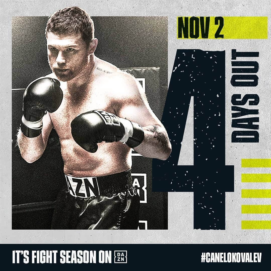 サウル・アルバレスさんのインスタグラム写真 - (サウル・アルバレスInstagram)「4️⃣ 🔜 #CaneloKovalev Watch it @dazn_usa」10月30日 1時43分 - canelo