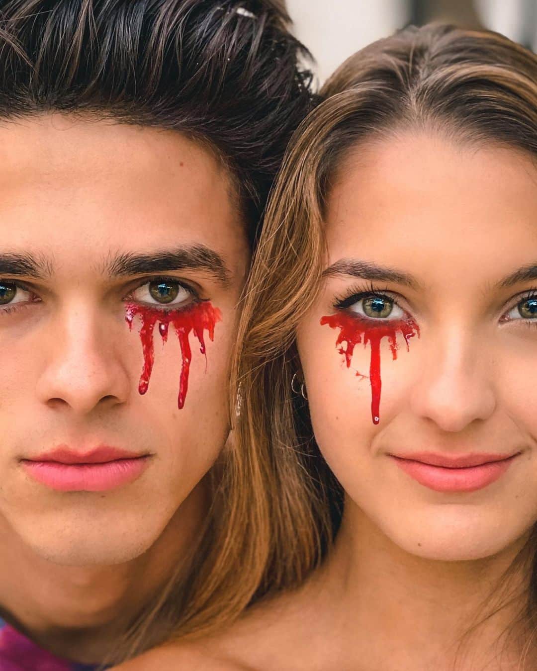 Brent Riveraのインスタグラム：「bloody tears💔 what are you going to be for Halloween? :)」