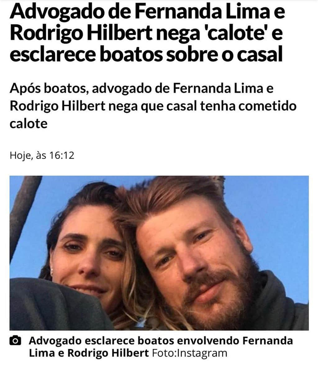 Rodrigo Hilbertさんのインスタグラム写真 - (Rodrigo HilbertInstagram)「Nota de esclarecimento! Com a palavra, nosso advogado Rodrigo Marques:  Prezados Senhores,  Na qualidade de advogados da família, Fernanda Lima e Rodrigo Hilbert, vimos trazer luz e esclarecer, de forma resumida, os fatos do processo movido pelo Sr. Sdney Matos.  Primeiramente importa ressaltar que a família comprou um imóvel e cumpriu todas as obrigações, incluindo pagamento do valor total pelo imóvel e o corretor contratado pela vendedora foi devidamente remunerado nos termos do contratado pelos vendedores.  Quanto ao pleito movido pelo Sr. Sidney Matos, podemos esclarecer que Rodrigo Hilbert conhecia o Sr. Sidney (corretor) socialmente e este mostrou um apartamento, em 2013, para possível compra pelo casal. Ocorre que o apartamento apresentava uma série de entraves jurídicos que impediam a venda, razão pela qual o casal decidiu não efetivar a compra.  Passados quase dois anos, em 2015, o casal continuava procurando um imóvel e uma corretora comentou do mesmo apartamento que havia sido apresentado pelo  Sr. Sidney, a corretora os levou ao apartamento e demonstrou que todos os entraves jurídicos haviam sido superados, sem falar no fato de que a vendedora havia diminuído o preço de compra, razão pela qual o casal concordou com os termos da vendedora e decidiu pela compra.  Quando da concordância quanto a compra, o casal chegou a comentar com os vendedores que o apartamento já havia sido visitado com outro corretor, 2 anos antes, e a vendedora e seus representantes ressaltaram que ele não era mais contratado deles, que a contratada era a corretora que estava ali presente e que a corretagem que a vendedora devia era a ela, razão pela qual o casal efetivou todos os pagamentos quitando suas obrigações e seguindo as determinações da vendedora.  Por fim, devemos ressaltar o que segue: . quem contrata qualquer corretor e é responsável pelo pagamento é o vendedor, como se sabe essa é a regra do mercado, . o casal pagou todos os valores devidos e cumpriu rigorosamente todas as suas obrigações, . a corretora que participou da compra foi contratada pela vendedora e foi devidamente paga, tendo dado quitação plena,  Continuação do texto abaixo 👇🏼」10月30日 4時57分 - rodrigohilbert